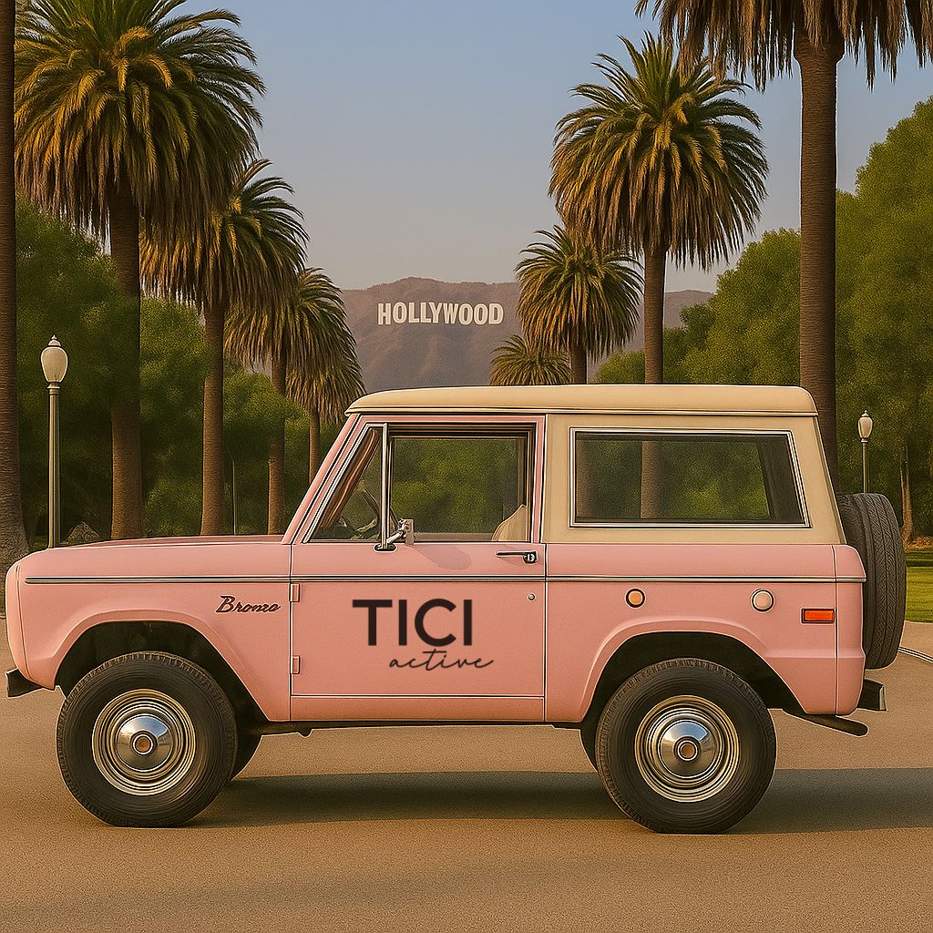 tici active pink vintage bronco, calabasas, malibu, grip socks, grippy socks, pilates socks, 