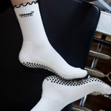 tici active grip socks pilates socks calabasas social club martini california black and white