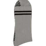 gray grip socks with black grips 