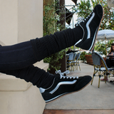 Midnight Scrunch Grip Socks