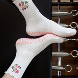 tici active grip socks pilates socks calabasas california pink 